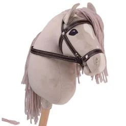 Hobby Horse koń DELUXE na kiju 80cm beige