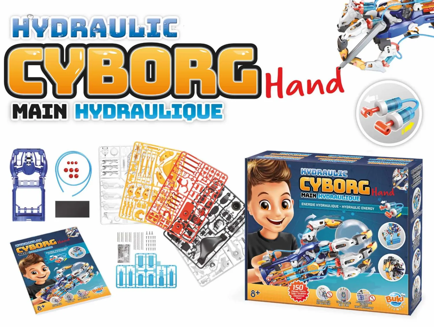 Edukacyjne|8 Lat+ | Buki Hydrauliczna ręka cyborga