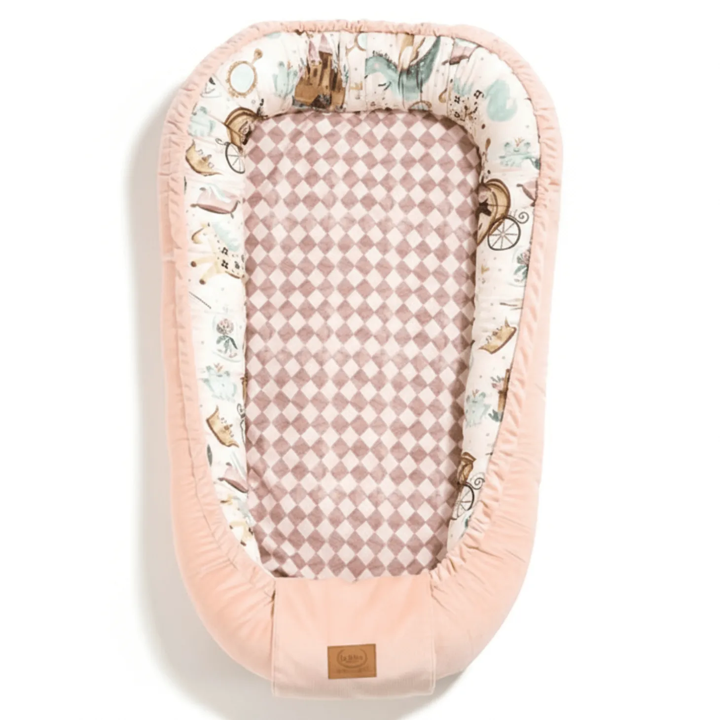 II GATUNEK: Kokon niemowlęcy BEST NEST - PRINCESS, POWDER PINK