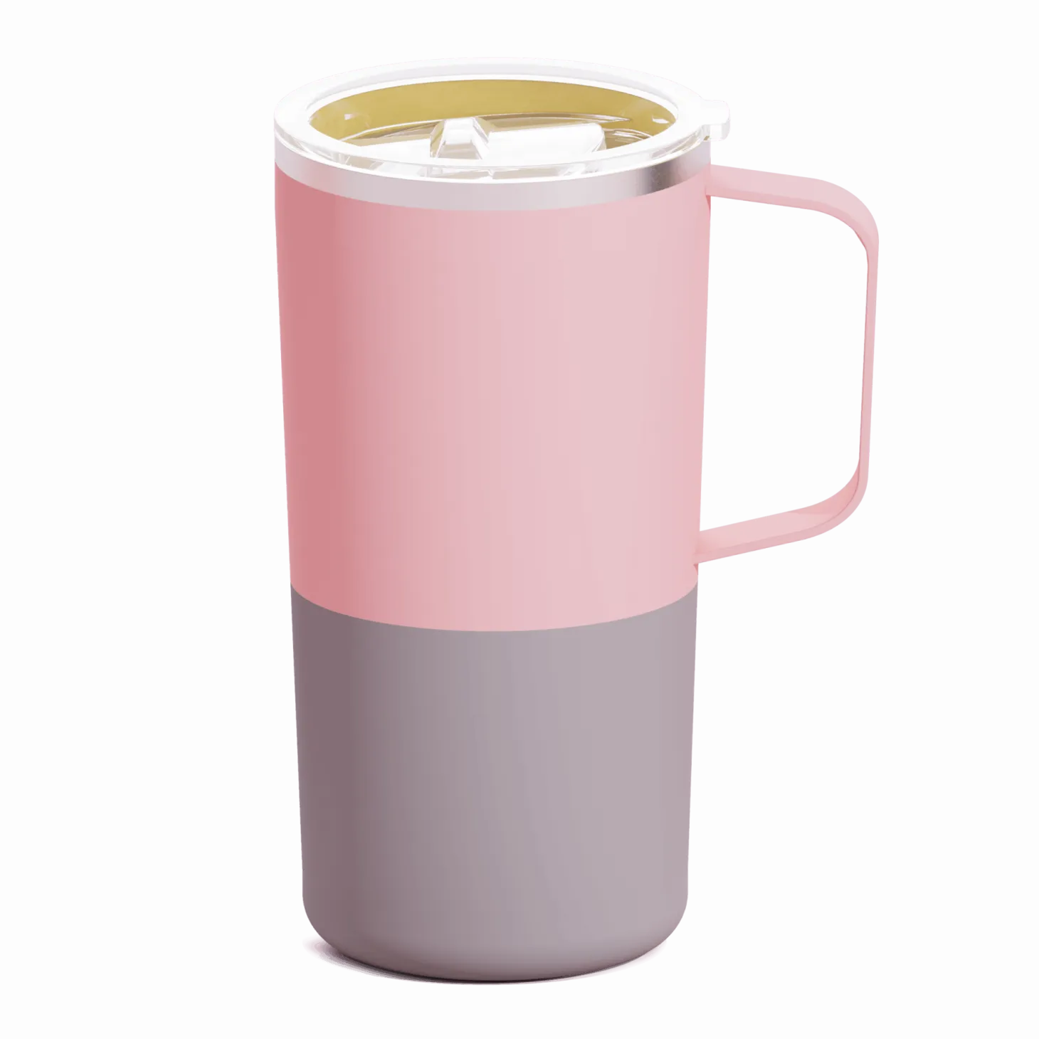 II GATUNEK: Kubek termiczny Tower Mug, 600 ml - pastelowy brzoskwiniowy