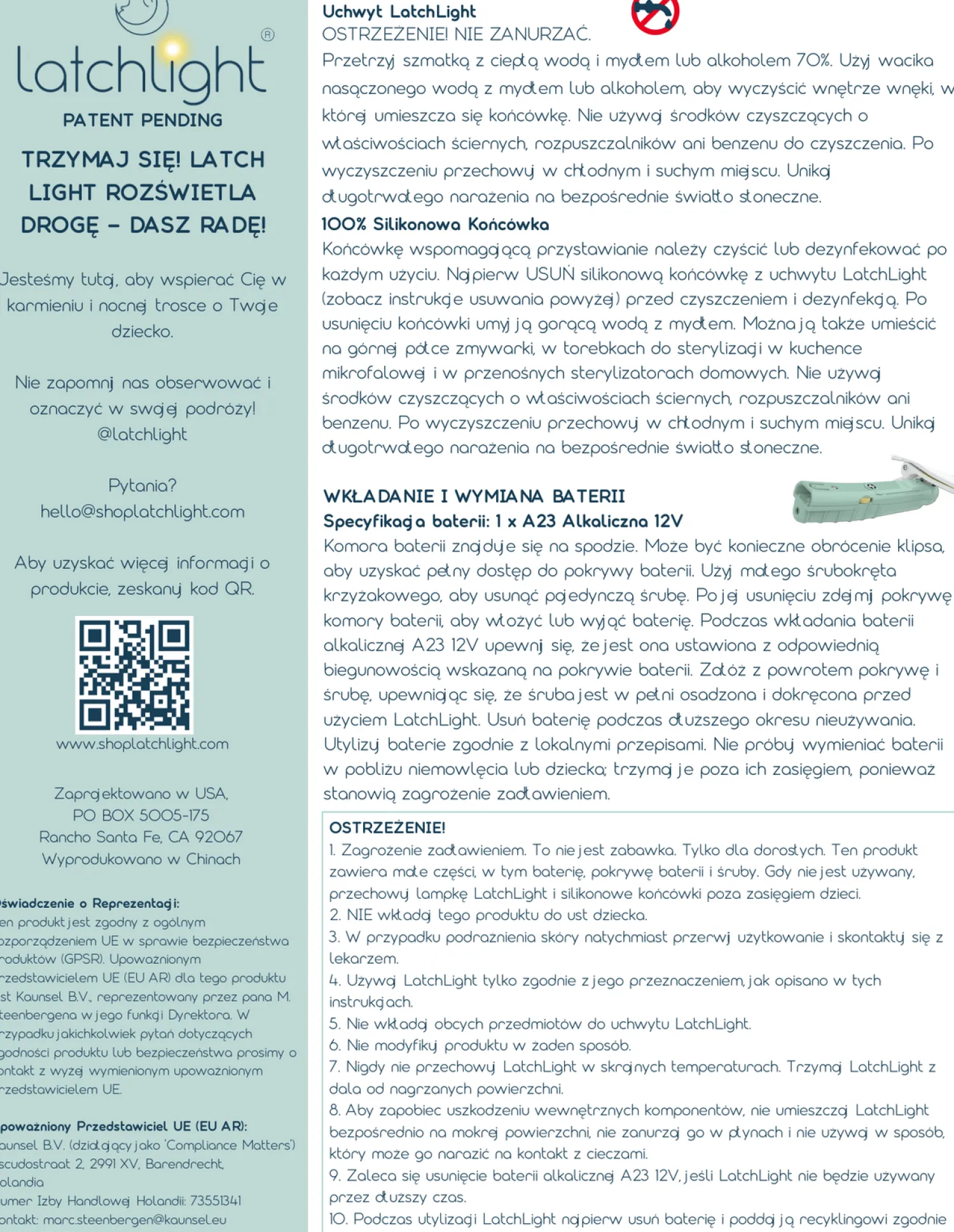 Lampki Nocne|Lampki Nocne | LatchLight Innowacyjna lampka nocna ułatwiająca karmienie