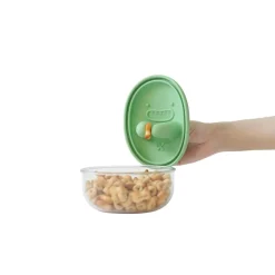 Lunchboxy|Przechowywanie Jedzenia | Monchi Innowacyjny pojemnik na przekąski FINGER SNACK BOWL - Mint Green