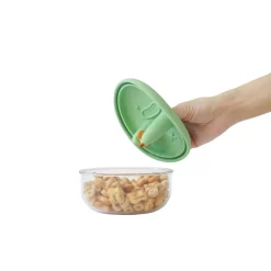 Lunchboxy|Przechowywanie Jedzenia | Monchi Innowacyjny pojemnik na przekąski FINGER SNACK BOWL - Mint Green