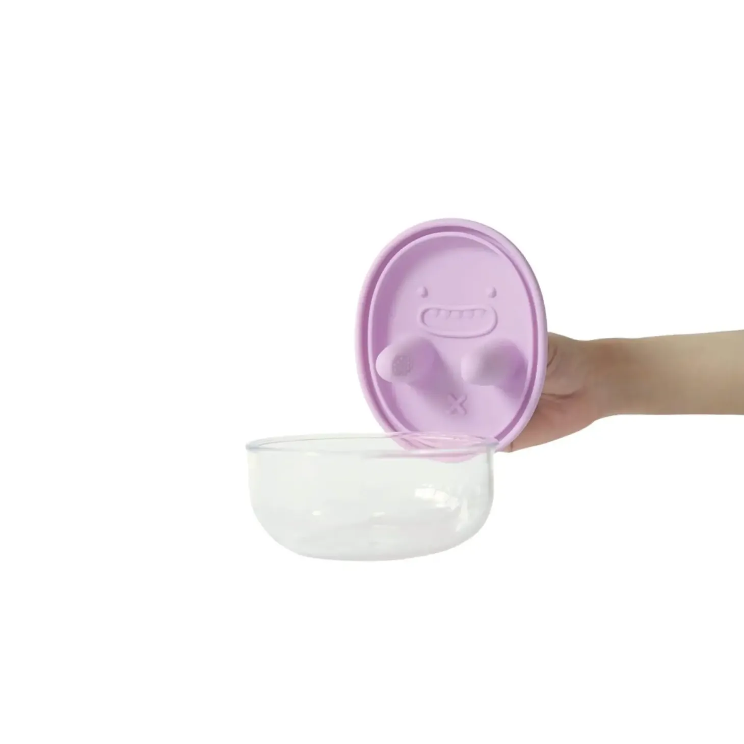 Innowacyjny pojemnik na przekąski FINGER SNACK BOWL - Lavender Purple