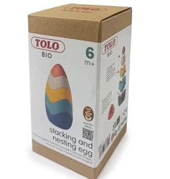 12M+|Sortery | TOLO Bio Jajo wieża do układania emocje 6m+