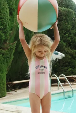 Stroje Kąpielowe|Stroje Kąpielowe | Konges slojd Jednoczęściowy strój kąpielowy Pomia - candy rose stripe