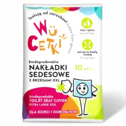 Jednorazowe nakładki na toaletę dla dzieci i dorosłych – wydłużone brzegi, 10 szt.