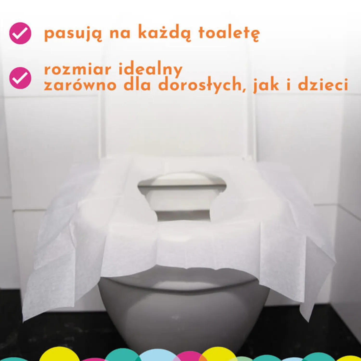 Akcesoria Łazienkowe|Zdrowie | WuCetki Jednorazowe nakładki na toaletę dla dzieci i dorosłych – wydłużone brzegi, 3 opakowania 10 szt.