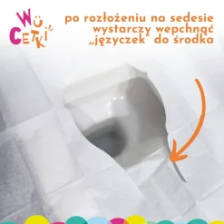 Akcesoria Łazienkowe|Zdrowie | WuCetki Jednorazowe nakładki na toaletę dla dzieci i dorosłych – wydłużone brzegi, 3 opakowania 10 szt.