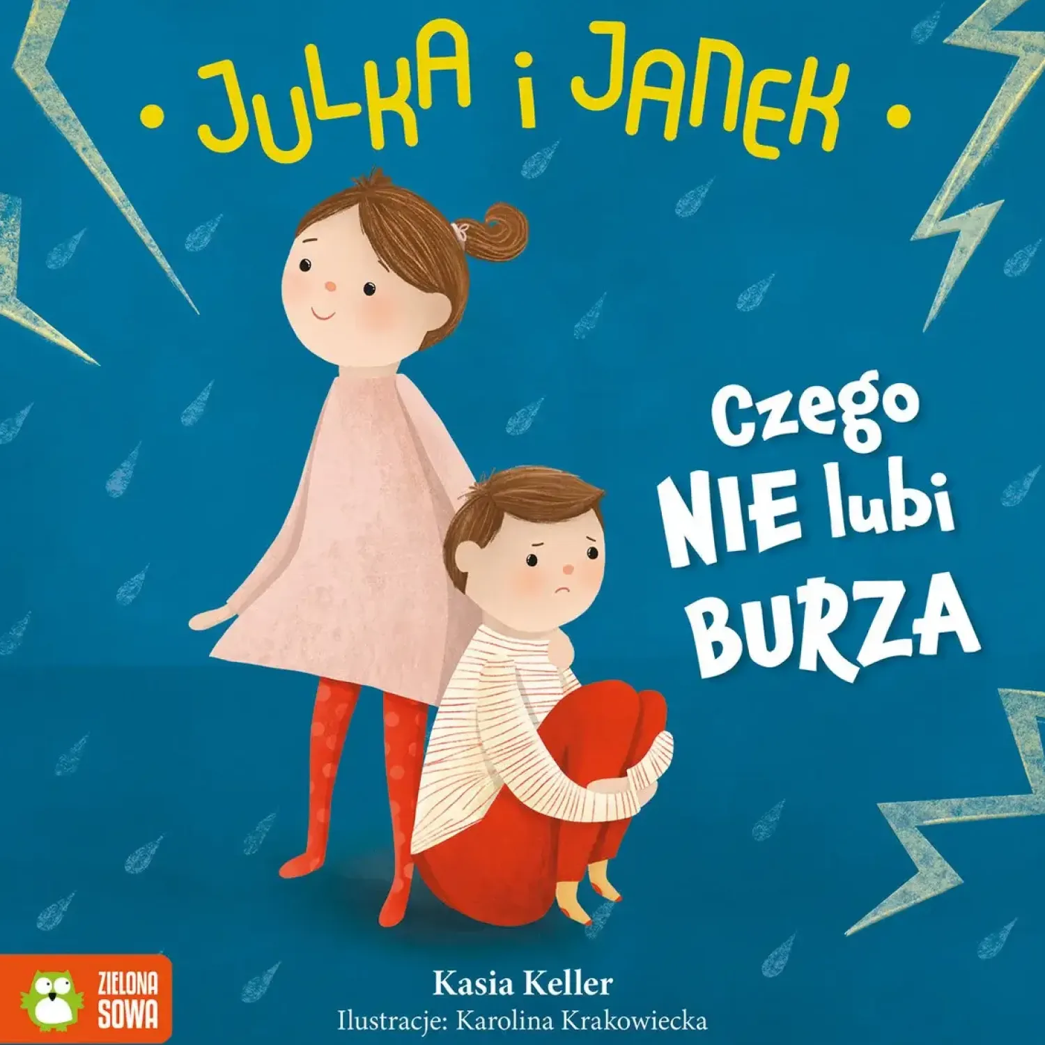 Oswajanie Emocji|2-5 Lat | Wydawnictwo Zielona Sowa Julka i Janek. Czego nie lubi burza