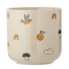 Dekoracje Dziecięce|Porządek W Domu | Bloomingville Mini Kamionkowa doniczka Agnes, biała