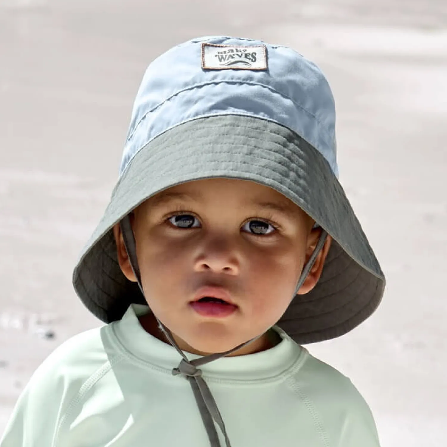 Na Główkę|Nakrycie Głowy | Lassig Kapelusz rybacki z filtrem UV80 Splash & Fun sky blue, deep olive