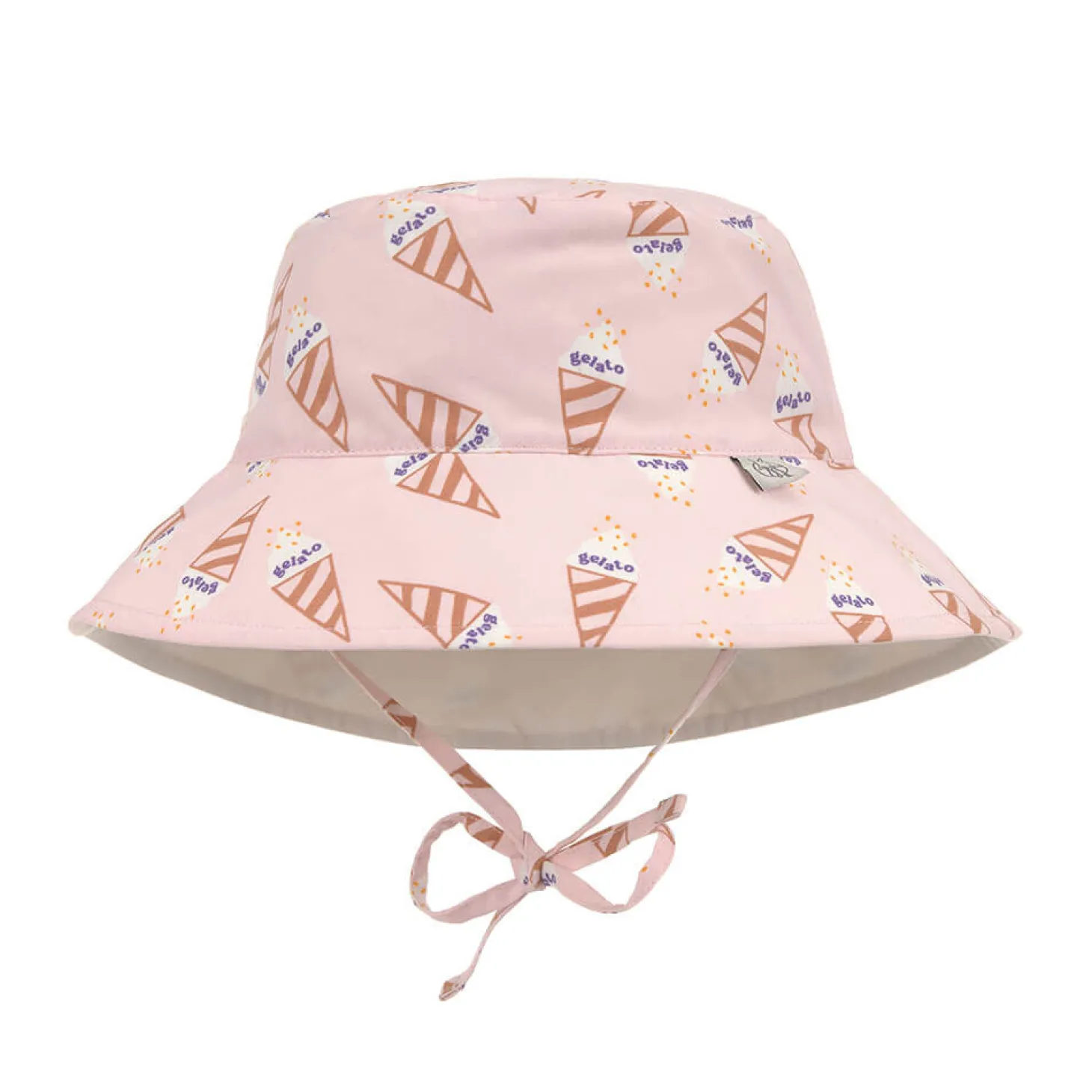 Kapelusz z filtrem UV80 Splash & Fun Ice Cream - pale pink