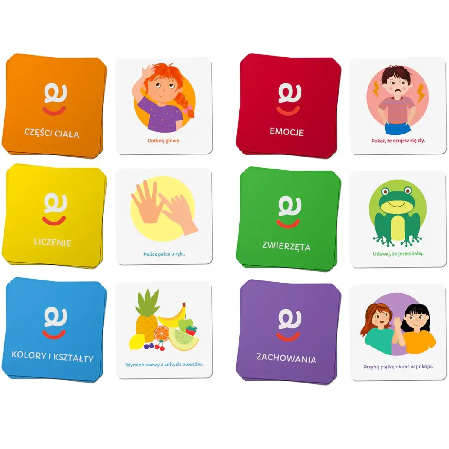 6 Lat+|Aktywizujące | rozwojowa mama Karty do kostki aktywności - nauka przez zabawę 1+ mini e-book 2+