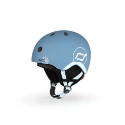 Kaski Dla Dzieci|Przydatne Akcesoria | Scootandride Kask narciarski zimowy XXS-S dzieci 1+ Steel
