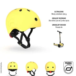 Kaski Dla Dzieci|Przydatne Akcesoria | Scootandride Kask S-M dla dzieci 3+ Lemon kolekcja Icecream