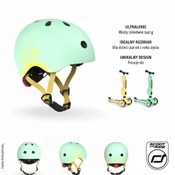 Kaski Dla Dzieci|Przydatne Akcesoria | Scootandride Kask XXS-S dla dzieci 1rż+Kiwi