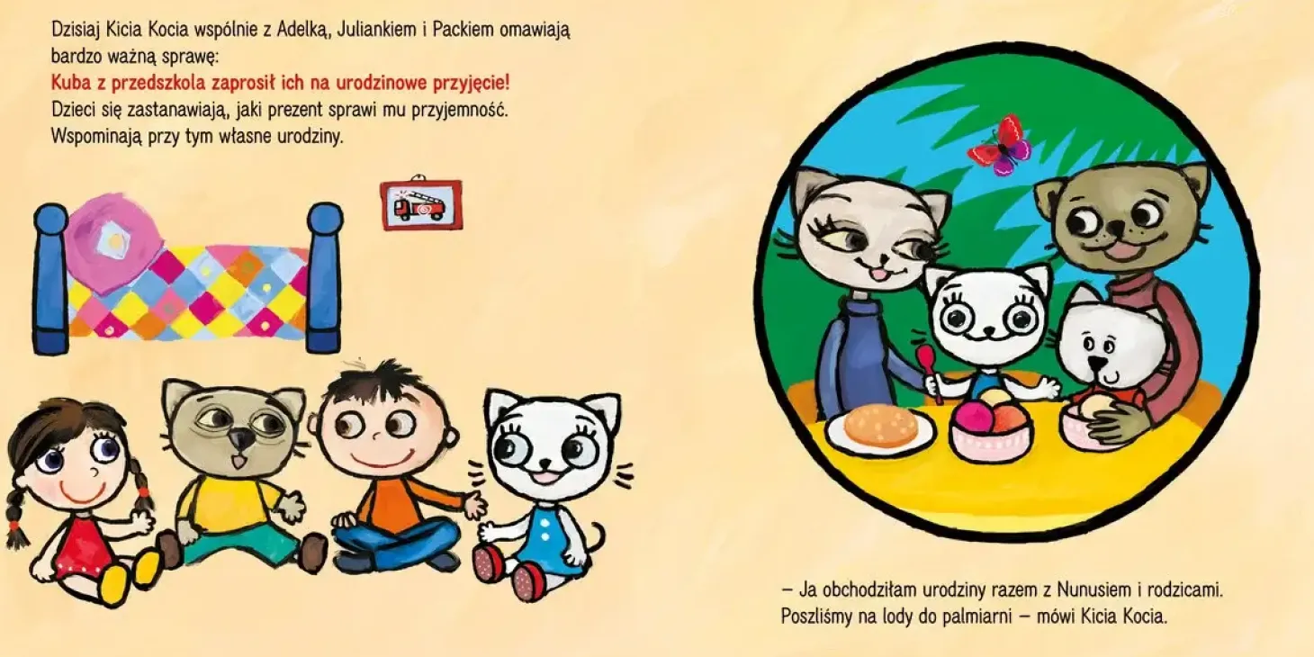 Kicia Kocia idzie na urodziny