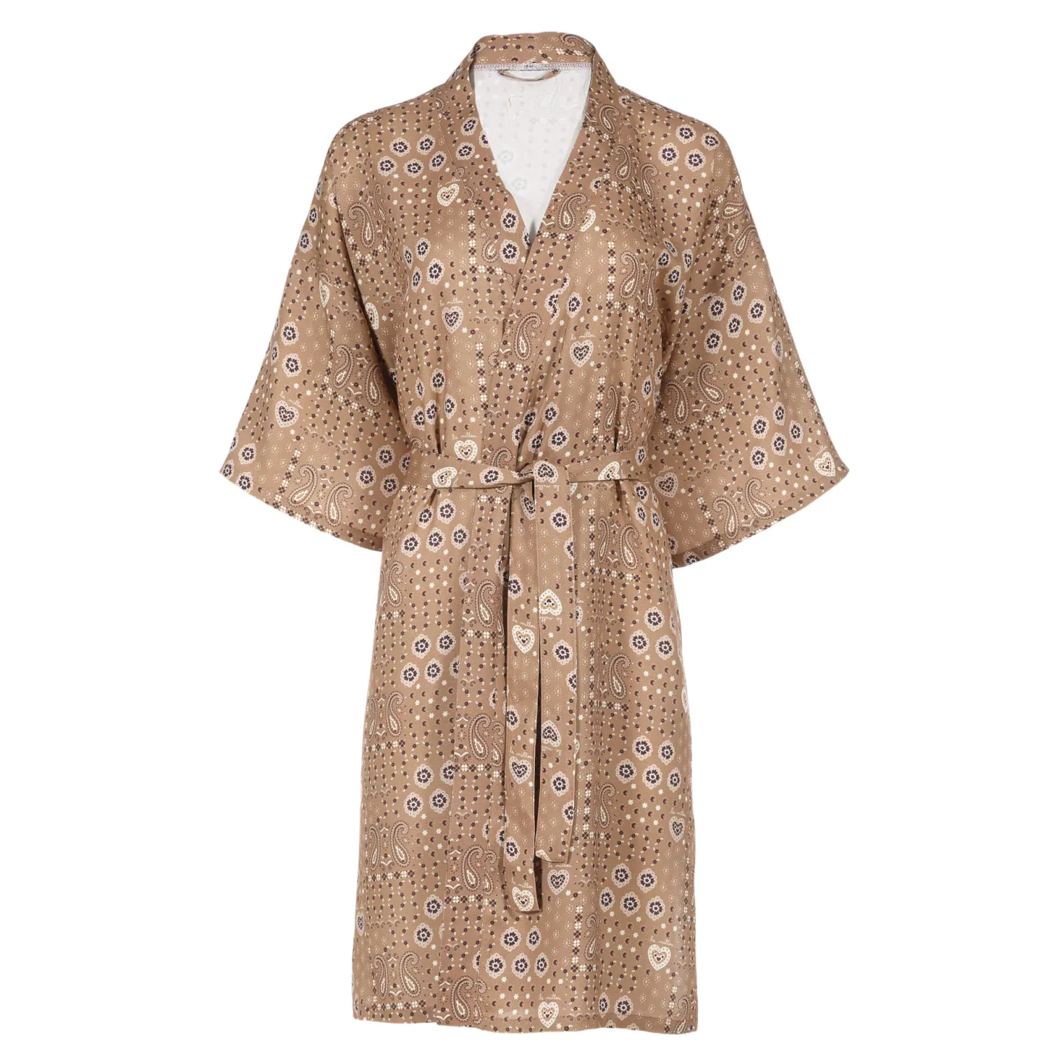 Szlafroki I Koszule Do Karmienia | La Millou Kimono Bambusowe - BANDANA MOCCA