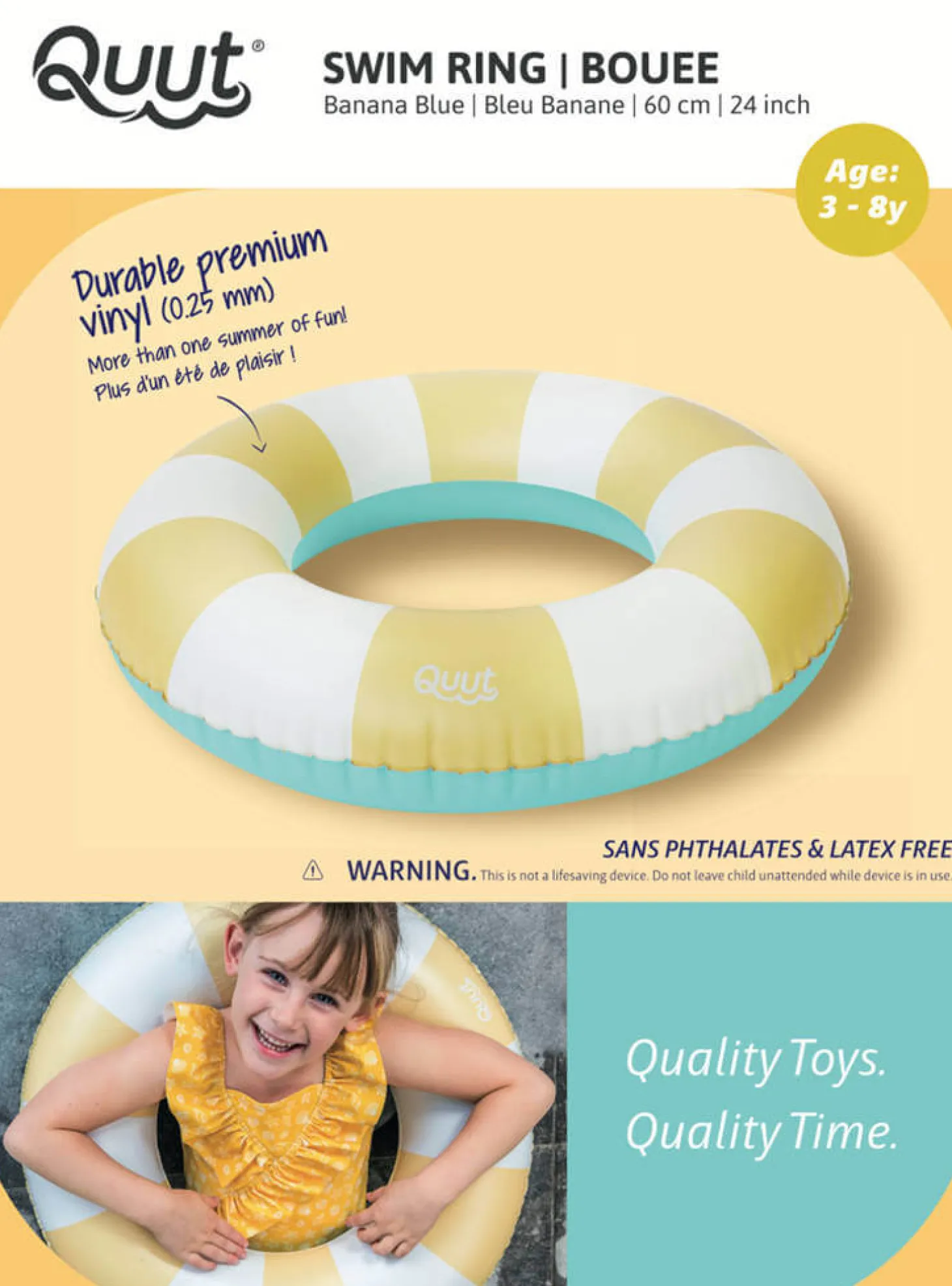Kółko do pływania średnie Ø 60 cm Banana Blue