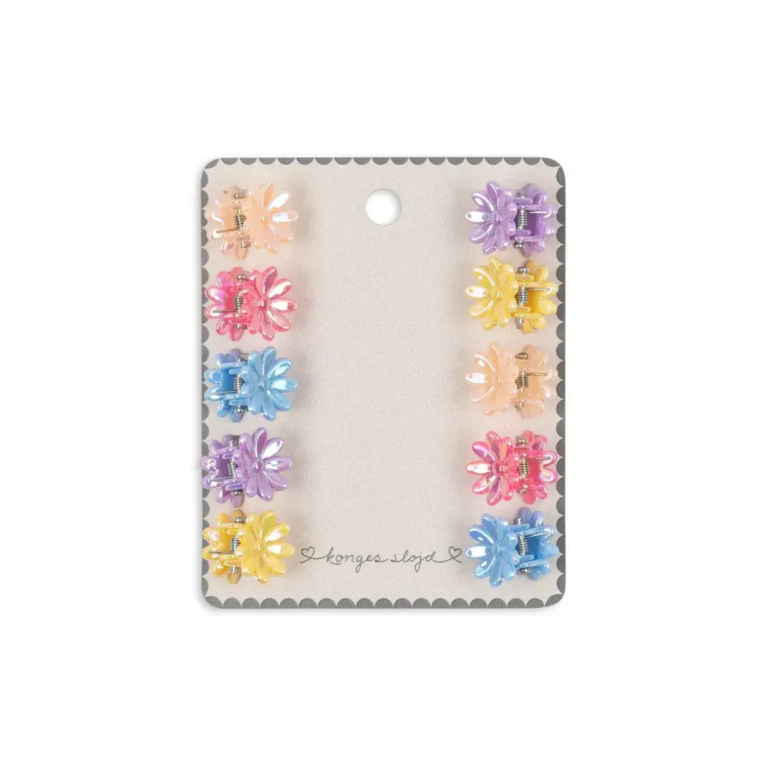Akcesoria Do Włosów | Konges slojd Klamerki do włosów Mini Flower, 10 szt. - multi