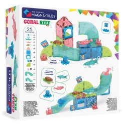 6 Lat+|3 Lata + | Magna-Tiles Klocki Magnetyczne Coral Reef, 25 el.