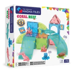 6 Lat+|3 Lata + | Magna-Tiles Klocki Magnetyczne Coral Reef, 25 el.