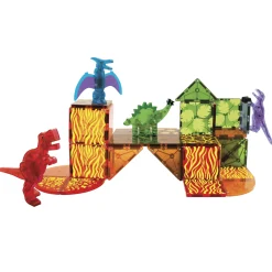 Klocki Magnetyczne Dino World 40 el.