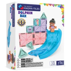 6 Lat+|3 Lata + | Magna-Tiles Klocki Magnetyczne Dolphin Bay, 13 el.