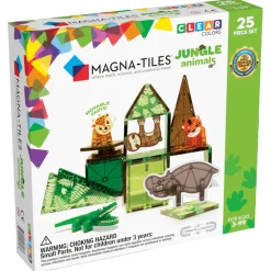 3 Lata +|4 Lata + | Magna-Tiles Klocki Magnetyczne Jungle Animals 25 el.