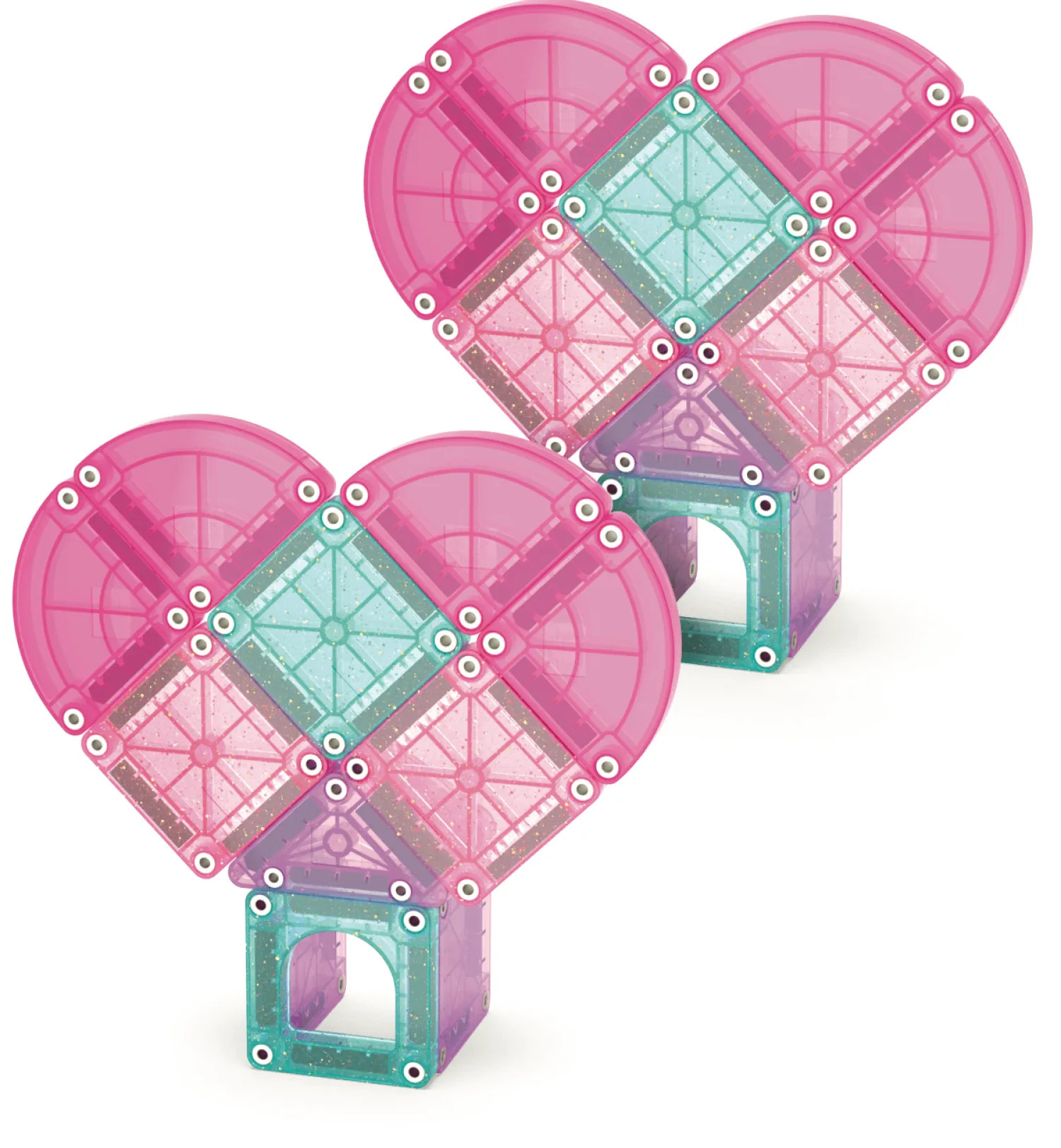Idealne W Podróży|3 Lata + | Magna-Tiles Klocki Magnetyczne microMAGS Heart to Heart Travel 26 el.