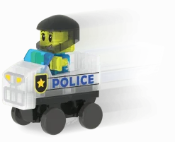 3 Lata +|4 Lata + | Magna-Tiles Klocki magnetyczne Patrol Policji 20 el.
