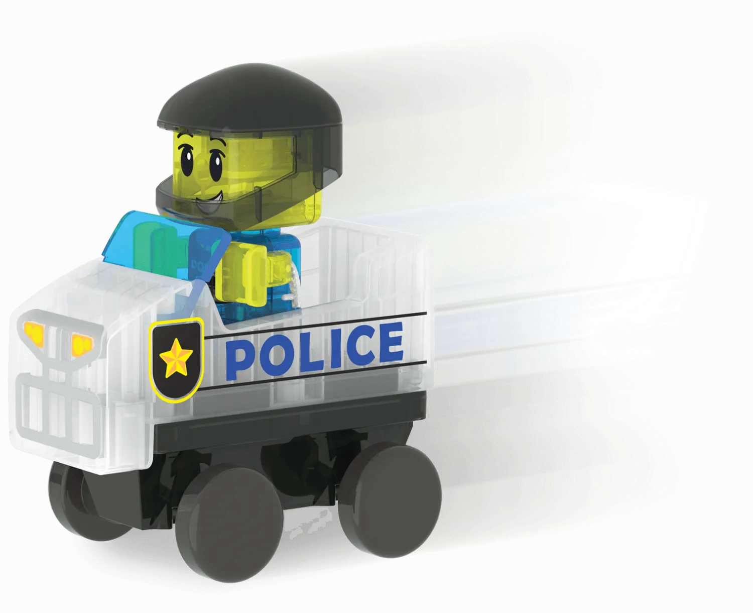 3 Lata +|4 Lata + | Magna-Tiles Klocki magnetyczne Patrol Policji 20 el.