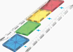 3 Lata +|4 Lata + | Magna-Tiles Klocki magnetyczne Rail Racers 33 el.