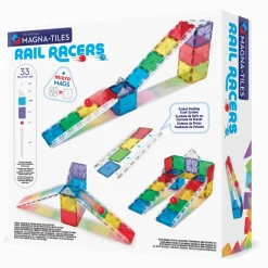 3 Lata +|4 Lata + | Magna-Tiles Klocki magnetyczne Rail Racers 33 el.