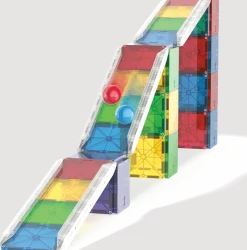3 Lata +|4 Lata + | Magna-Tiles Klocki magnetyczne Rail Racers XL 90 el.