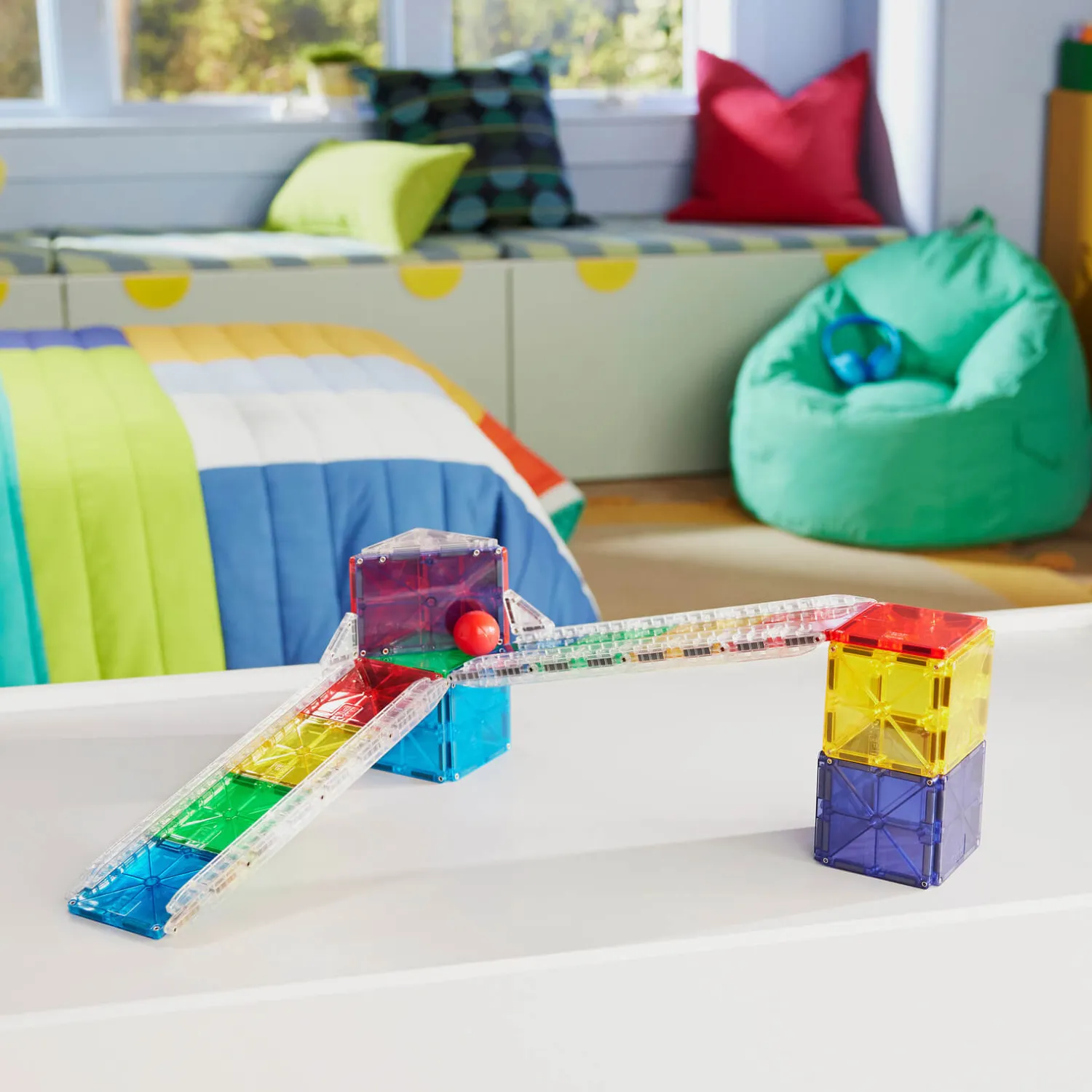 6 Lat+|3 Lata + | Magna-Tiles Klocki Magnetyczne Rail Racers Rail Pack