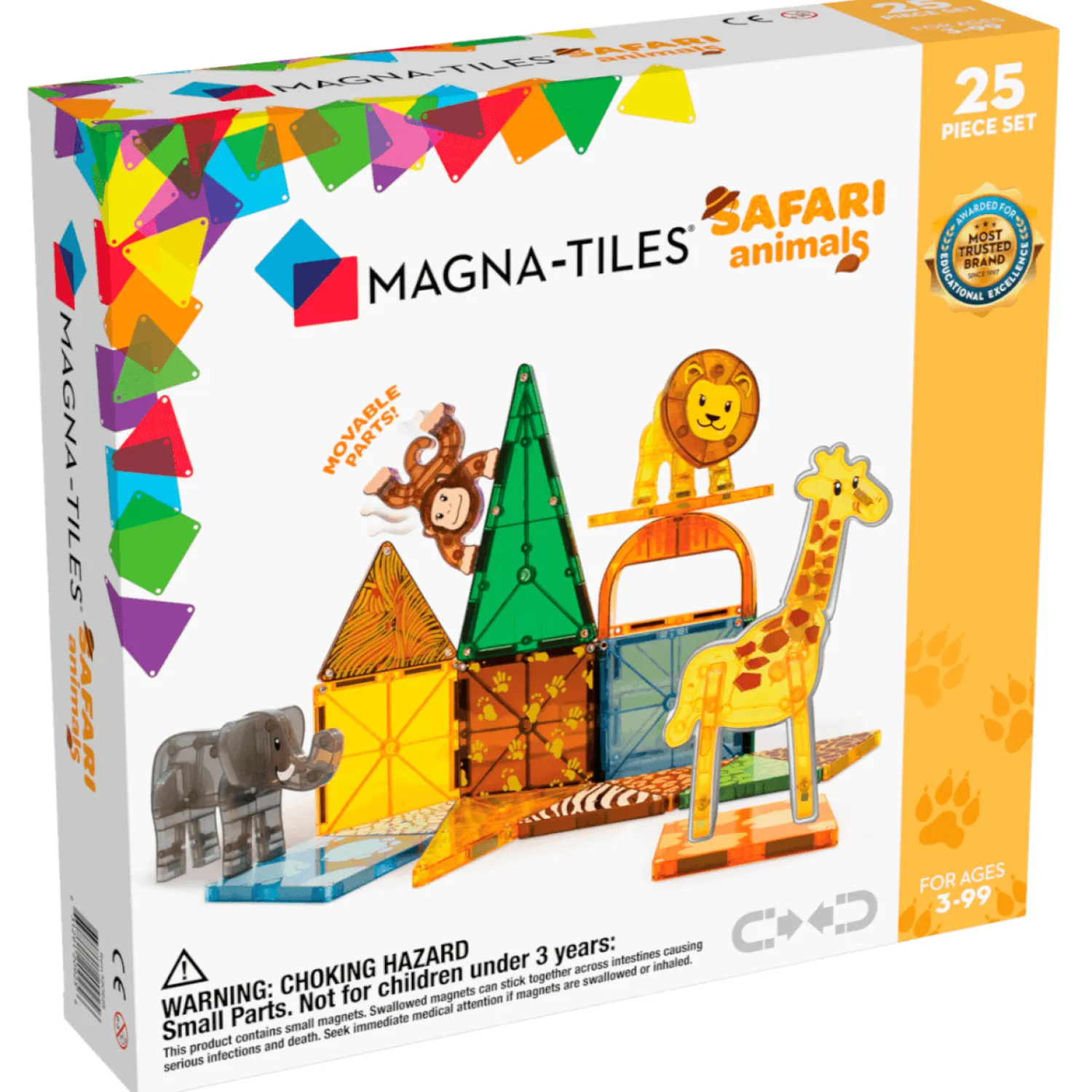 Magnetyczne|Klocki | Magna-Tiles Klocki Magnetyczne Safari Animals 25 el.