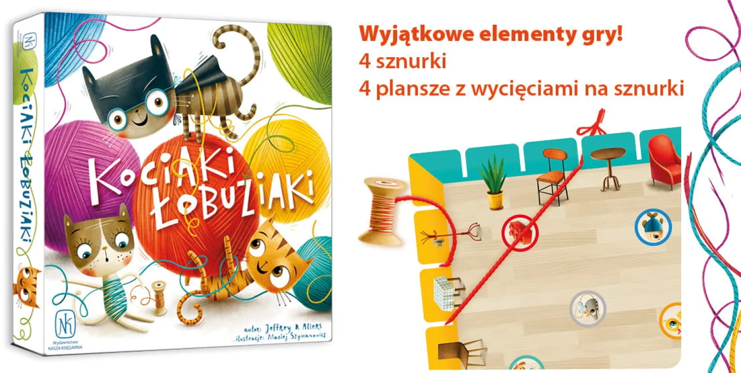 Gry Planszowe|6 Lat+ | Wydawnictwo Nasza Księgarnia Kociaki łobuziaki - Gra planszowa
