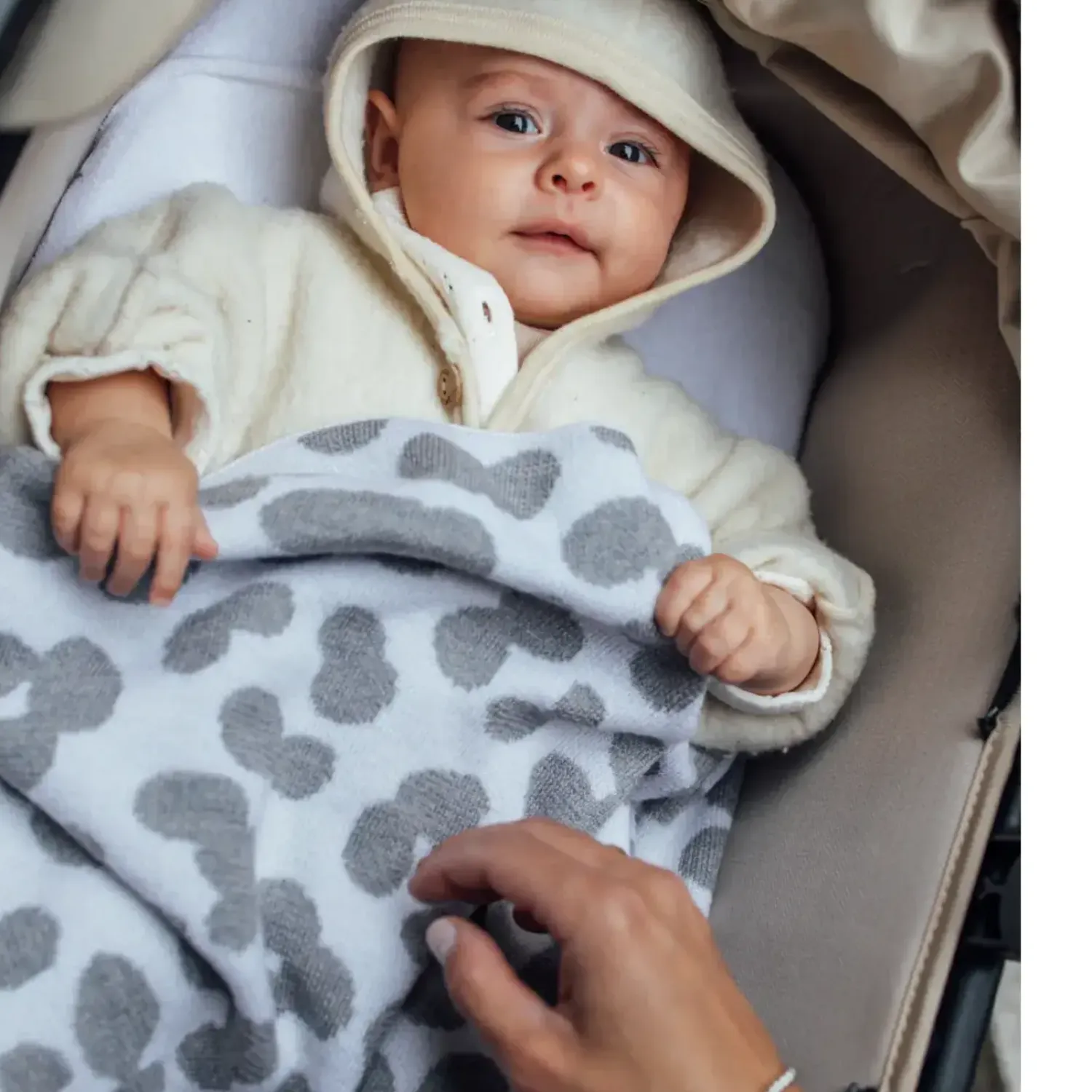 Kocyki|Kocyki | The Story Makers Koc merino 80 x 100 cm Dotty baby
