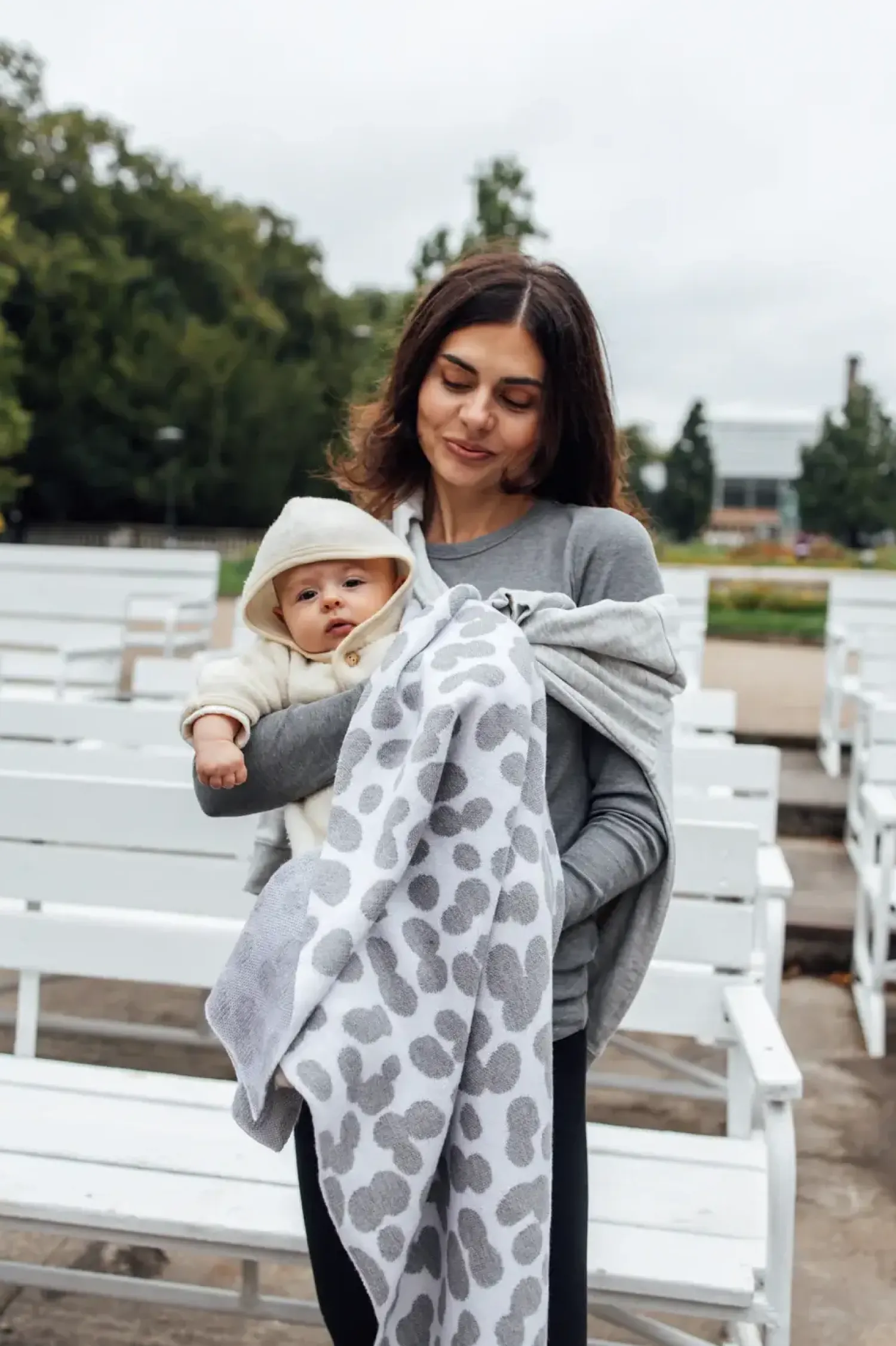 Kocyki|Kocyki | The Story Makers Koc merino 80 x 100 cm Dotty baby