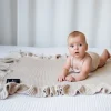 Kocyki|Kocyki | Lullalove Kocyk całoroczny z falbanką - beż
