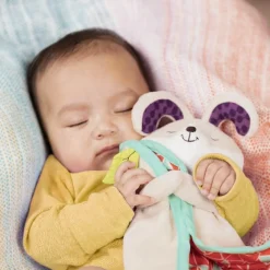 Kocyki Doudou|Kocyki Doudou | B.Toys Kocyk-przytulanka dla niemowląt – KRÓLICZEK