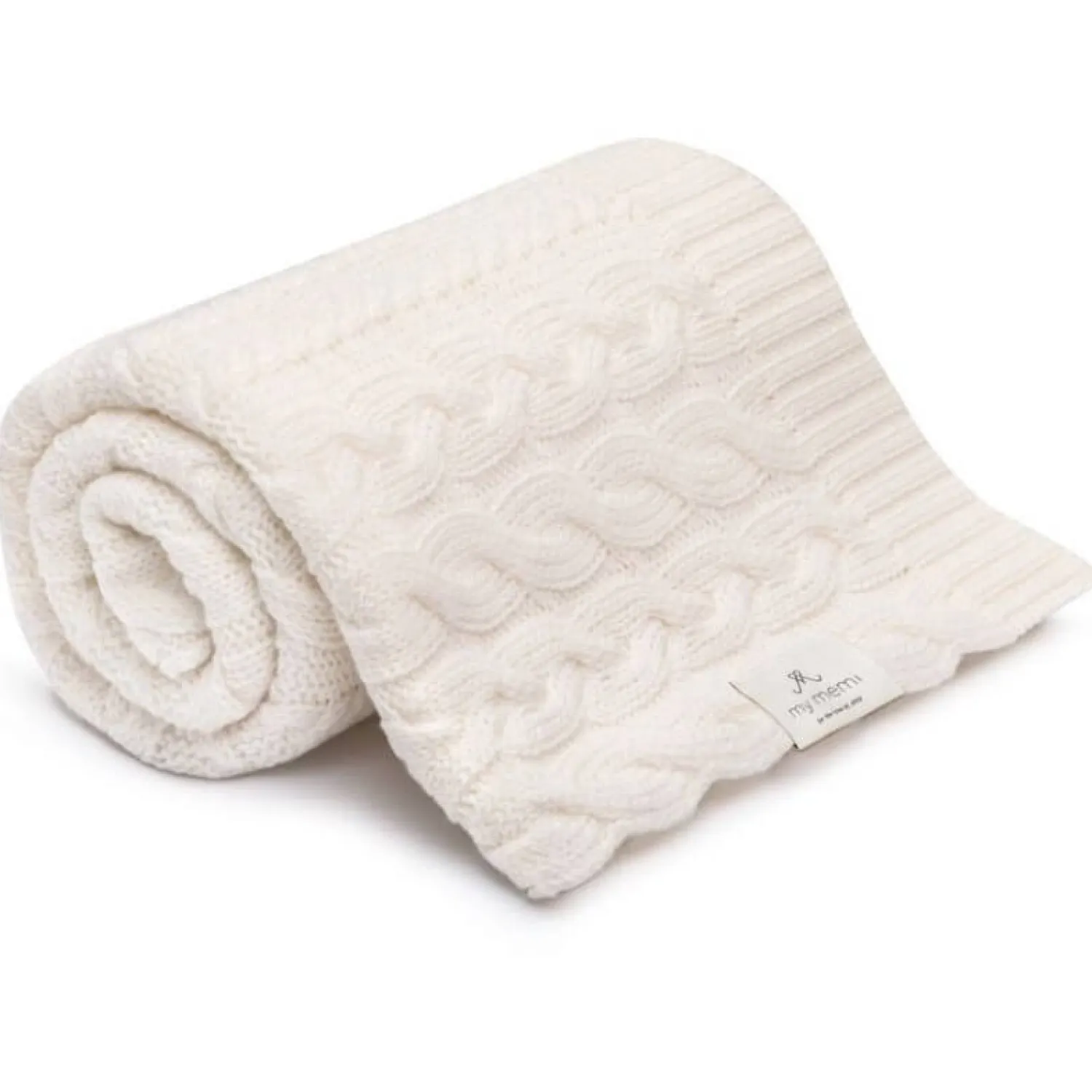 Kocyki|Kocyki | My Memi Kocyk WARKOCZ ze 100% wełny merino cream - premium collection