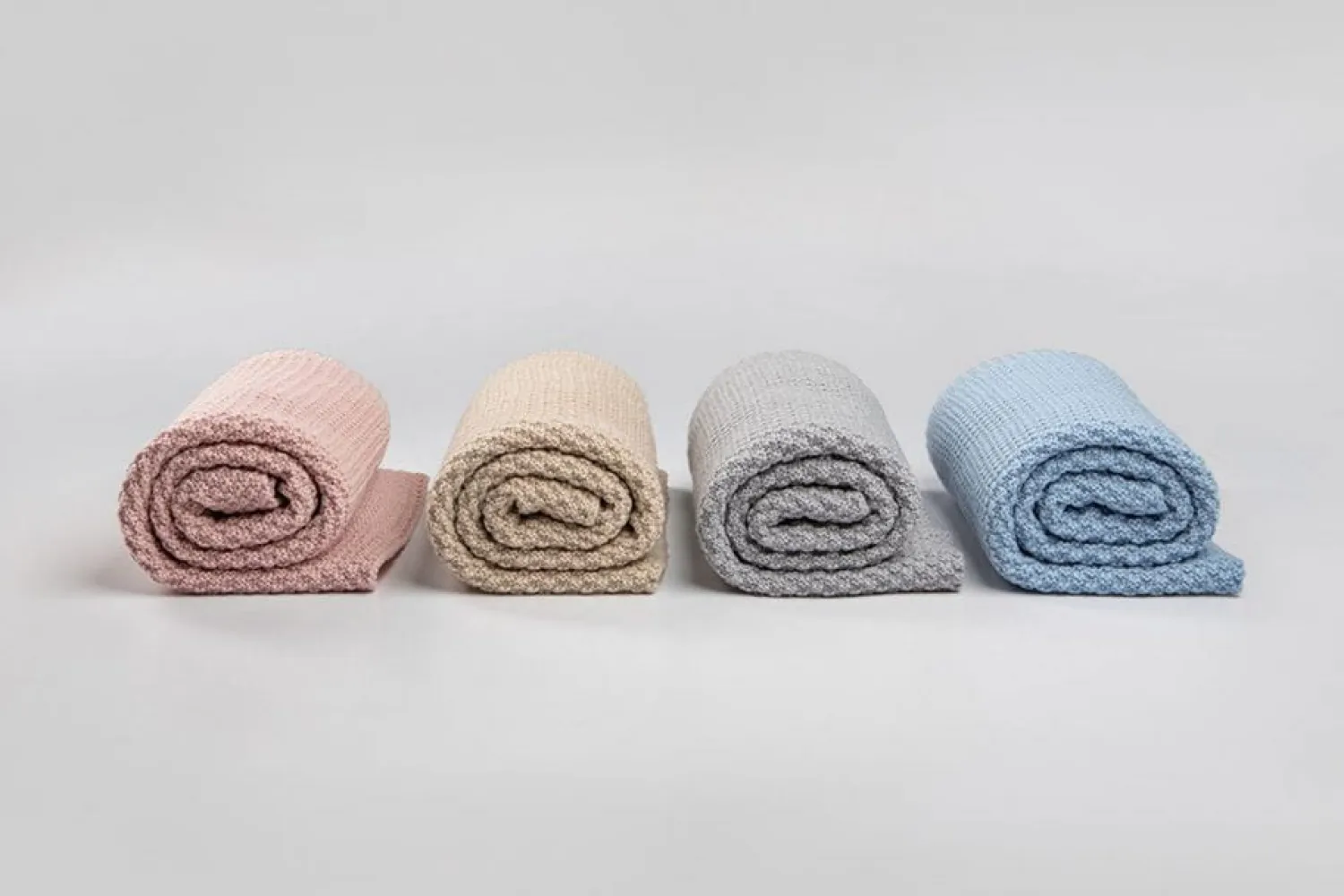 Kocyki|Kocyki | My Memi Kocyk ze 100% wełny merino baby blue - premium collection