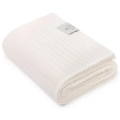 Kocyki|Kocyki | My Memi Kocyk ze 100% wełny merino cream w prążek - premium collection