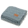 Kocyki|Kocyki | La Millou Kocyk ze 100% wełny merino - Stoned blue