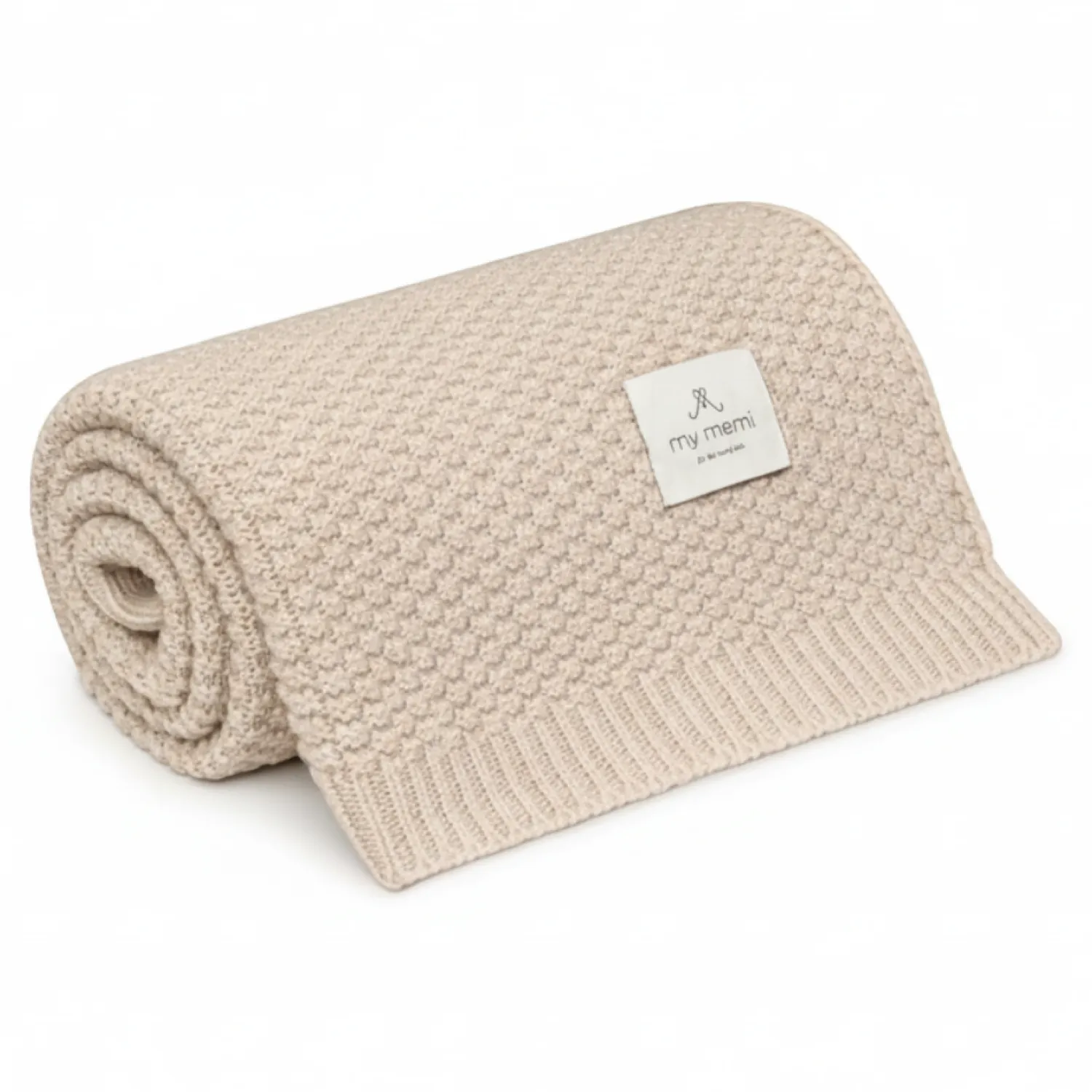 Kocyki|Kocyki | My Memi Kocyk ze 100% wełny merino warm beige - premium collection