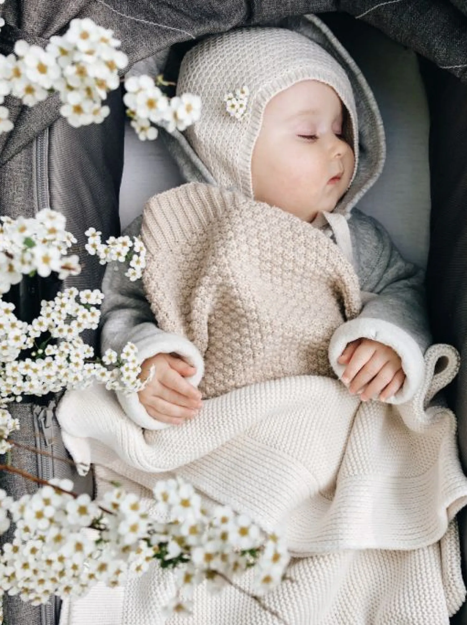 Kocyki|Kocyki | My Memi Kocyk ze 100% wełny merino warm beige - premium collection