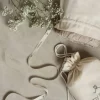 Kocyk ze 100% wełny merino warm beige Lines - premium collection